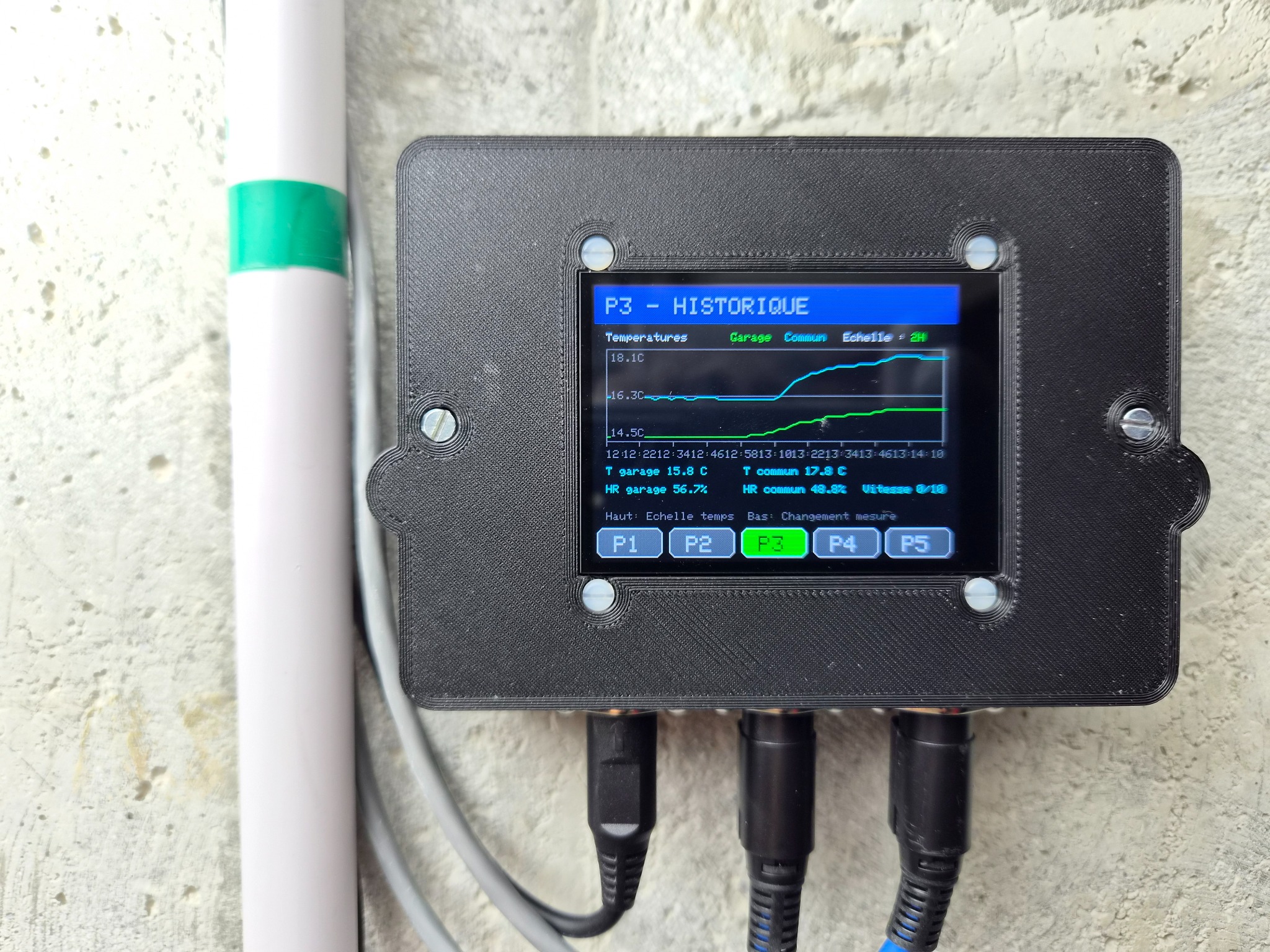 Prototype HygroPilot installé